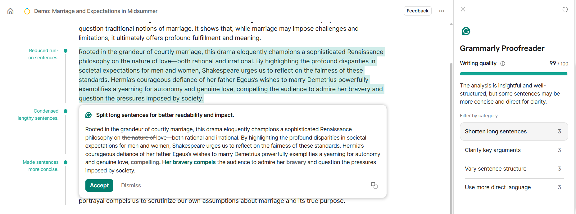Grammarly Proofreader: Trình soát lỗi nâng cao, giúp phát hiện và sửa lỗi ngữ pháp, chính tả, dấu câu và cấu trúc câu phức tạp.
