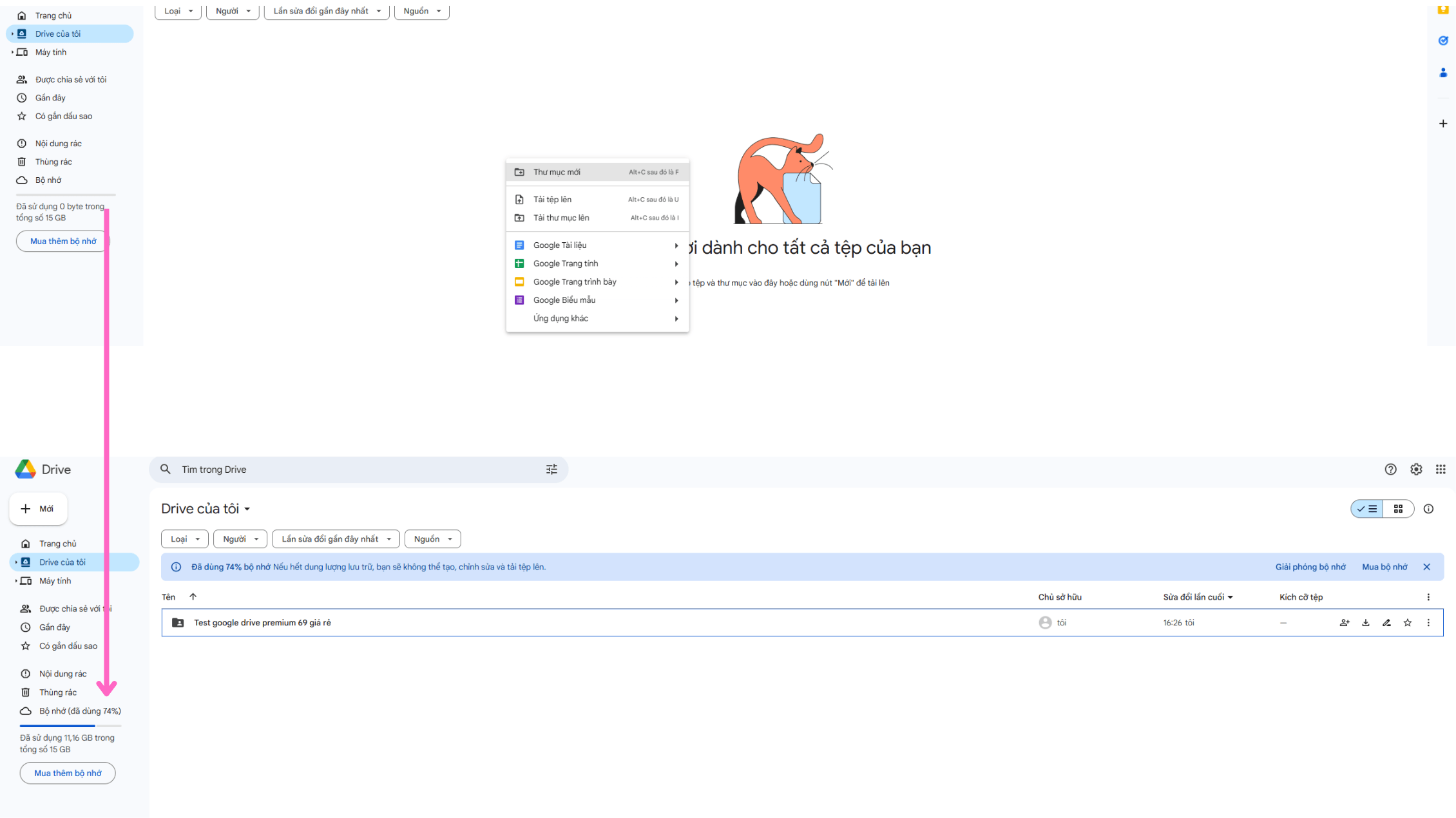 Hoàn thành quá trình sao chép