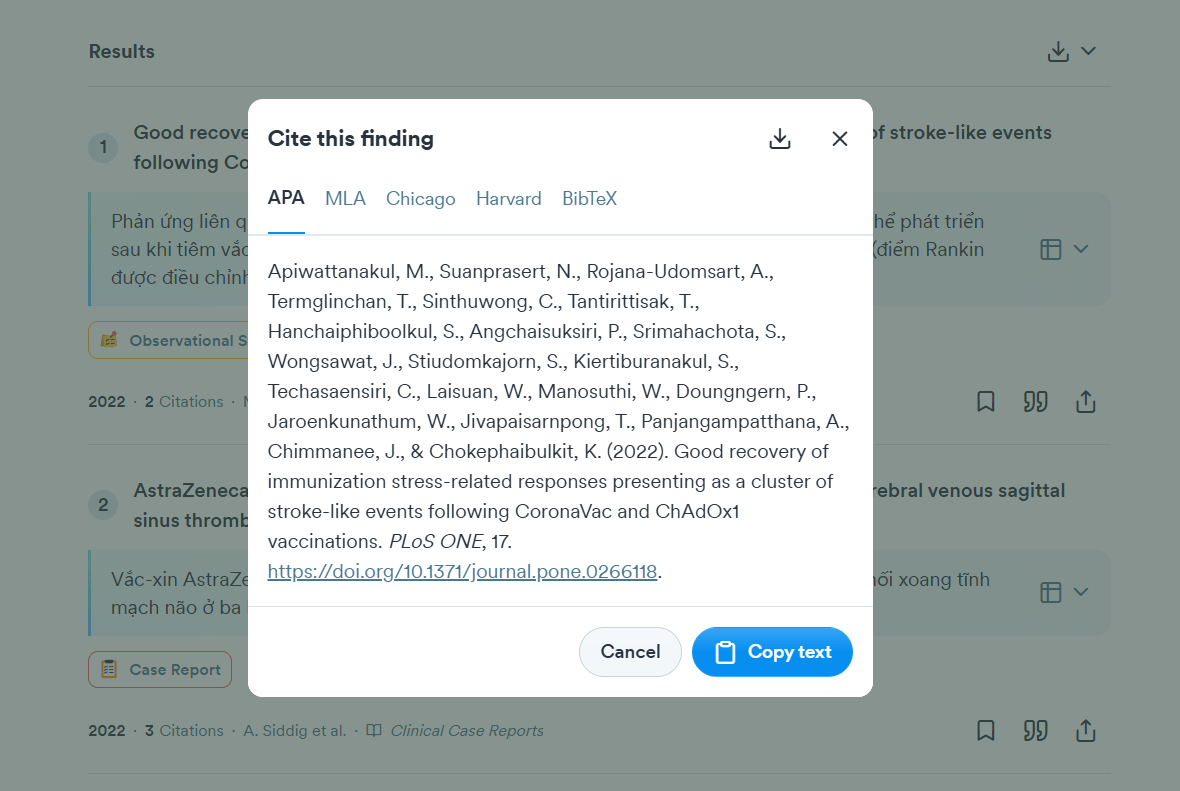 Đánh giá chất lượng của các nghiên cứu dựa trên các chỉ số