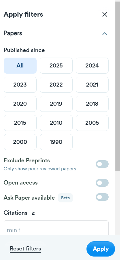 Cho phép người dùng lọc kết quả tìm kiếm theo nhiều tiêu chí khác nhau