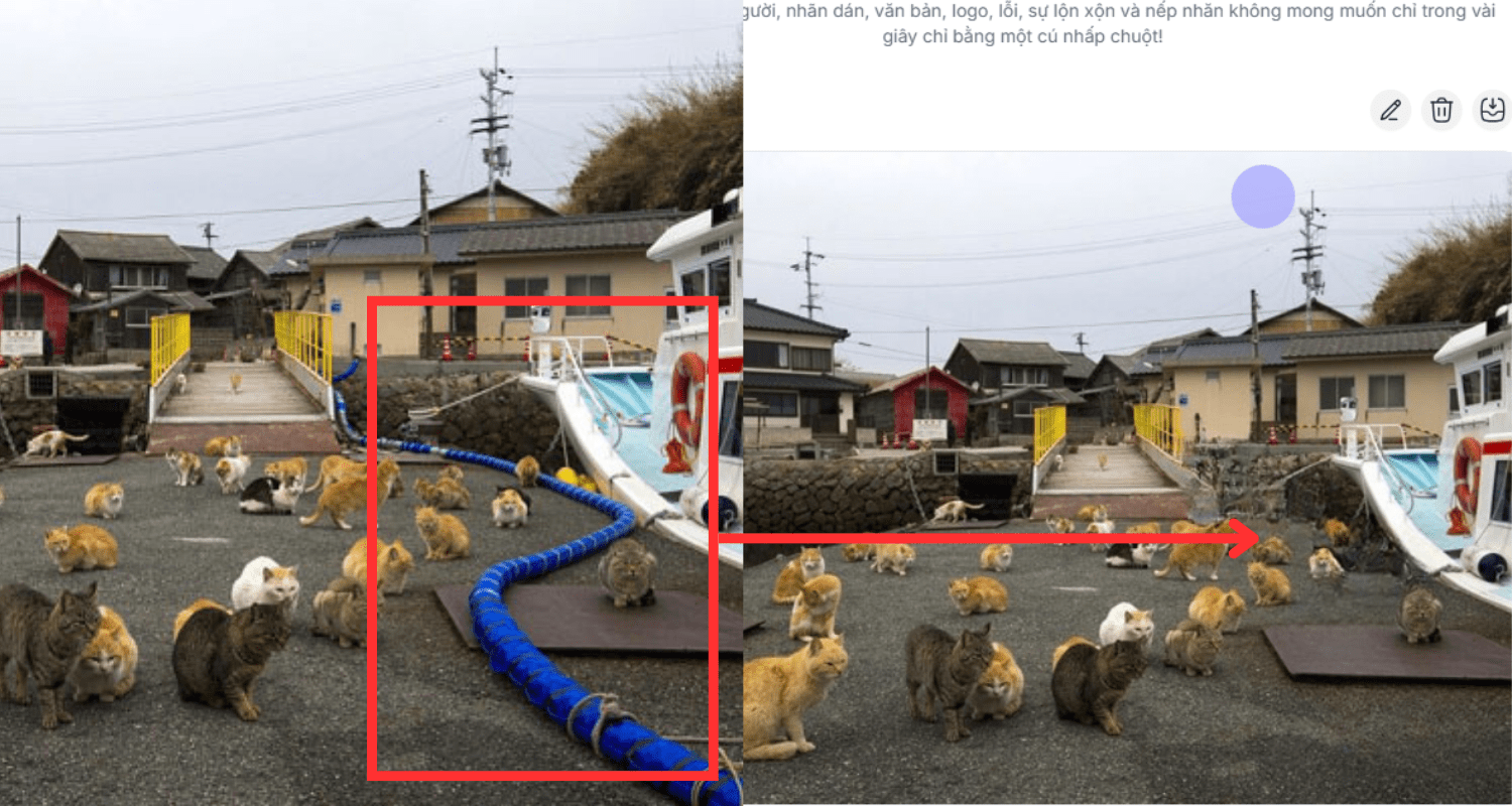 Loại bỏ các đối tượng không mong muốn khỏi ảnh