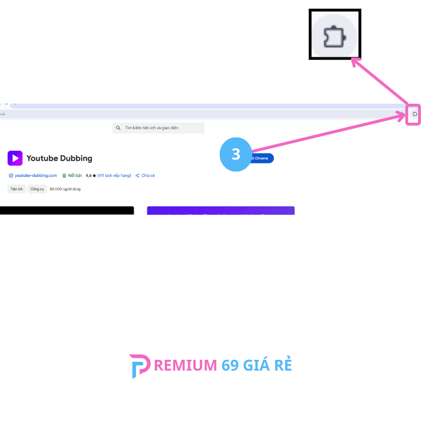 Chọn vào vị trính mảnh ghép như trong ảnh