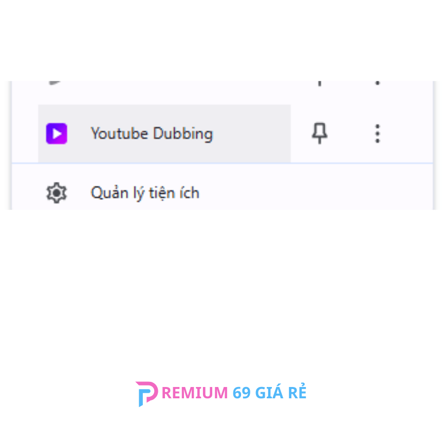Bấm vào dòng có tên "Youtube Dubbing"